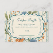 Carte D'accompagnement Striped Wildflower Diapper Raffle (Devant)