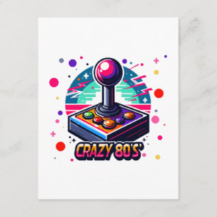 Carte D'accompagnement style crazy années 80 old school