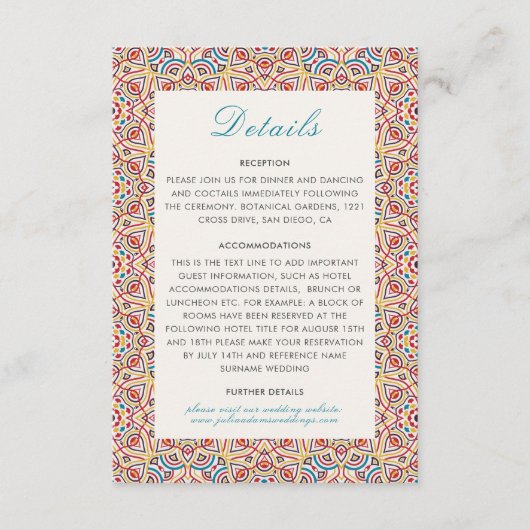 Carte D'accompagnement Style géométrique Étincelles Mariage métallique en (Devant)