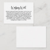 Carte D'accompagnement Style minimaliste moderne de texte noir (Devant / Derrière)