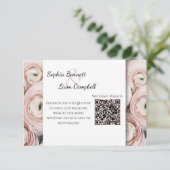 Carte D'accompagnement Style moderne Blush rose élégant (Debout devant)