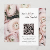 Carte D'accompagnement Style moderne Blush rose élégant (Devant / Derrière)