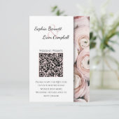 Carte D'accompagnement Style moderne Blush rose élégant (Debout devant)