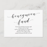 Carte D'accompagnement Style noir moderne, Mariage Honeymoon Fund<br><div class="desc">C'est la carte de boîtier Mariage et de script moderne. Vous pouvez modifier les couleurs de police et ajouter vos détails mariages dans la police / lettrage correspondante.#TeeshaDerrick</div>