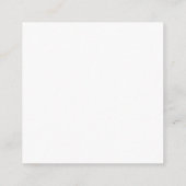 Carte D'accompagnement Style rétro Élégant Plaque blanche simple (Dos)