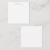 Carte D'accompagnement Style rétro Élégant Plaque blanche simple (Devant / Derrière)
