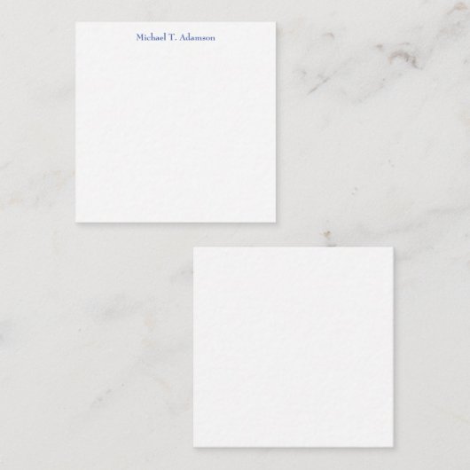 Carte D'accompagnement Style rétro Élégant Plaque blanche simple (Devant / Derrière)