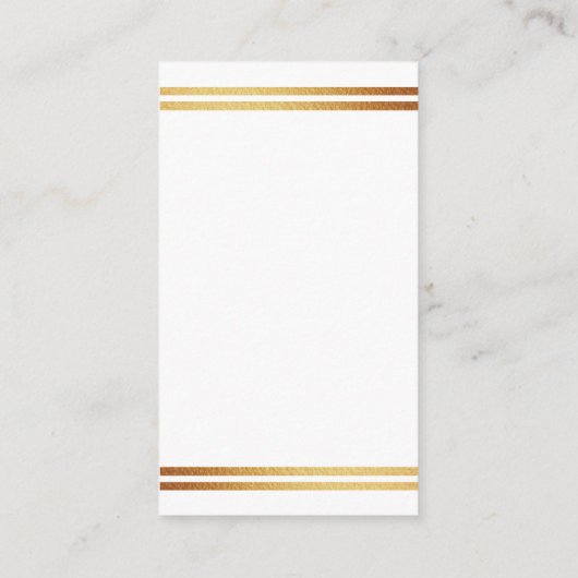 Carte D'accompagnement Stylish Gold (Dos)
