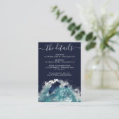 Carte D'accompagnement Sublimation d'onde | Détails sur l'eau marémotrice (Debout devant)