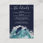 Carte D'accompagnement Sublimation d'onde | Détails sur l'eau marémotrice (Devant)