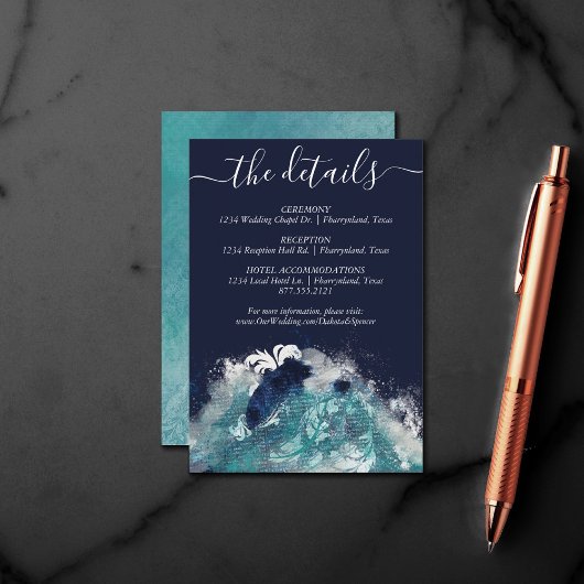 Carte D'accompagnement Sublimation d'onde | Détails sur l'eau marémotrice