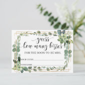 Carte D'accompagnement Succulent de verdure Combien de baisers dans le bo (Debout devant)