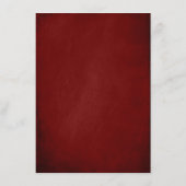 Carte D'accompagnement Succulents Verdure Bourgogne Information Mariage (Dos)