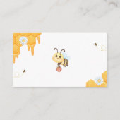 Carte D'accompagnement Sucré comme peut Bee Diaper Raffle (Dos)