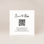 Carte D'accompagnement Sucré et capricieux | RSVP avec code QR<br><div class="desc">Ces cartes d'encarts simples et élégantes, en noir et blanc mariage, sont une façon simple pour vos invités à RSVP à votre événement. Vous pouvez inclure votre propre code QR ainsi que votre site Web mariage afin que vos invités aient une façon simple de répondre. Ces cartes de boîtier mariages...</div>