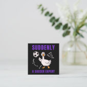 Carte D'accompagnement Suddenly a soccer expert (Debout devant)