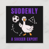 Carte D'accompagnement Suddenly a soccer expert (Dos)