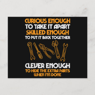 Carte D'accompagnement Suffisamment Curieux Pour L'Empêcher Auto Garage M