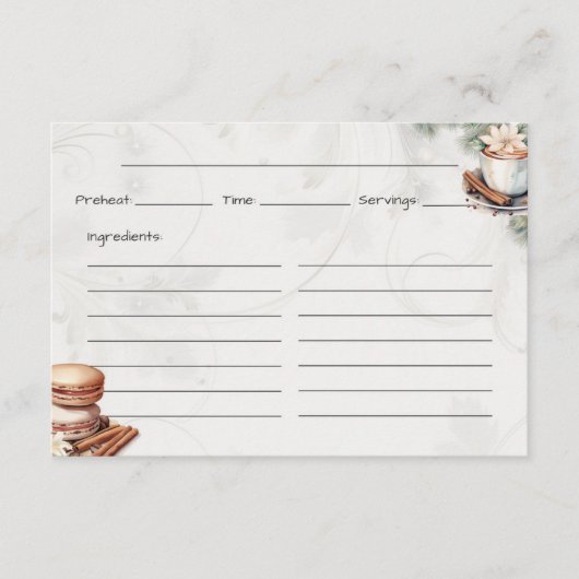 Carte D'accompagnement Sugar Coat It Basic Recette Card (Devant)
