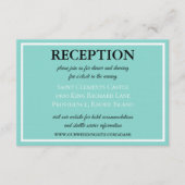 Carte D'accompagnement Suite Mariage Bride & Co Réception traditionnelle (Devant)