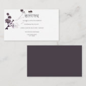 Carte D'accompagnement Sumie de fleur de prune (Devant / Derrière)