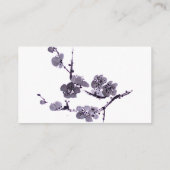 Carte D'accompagnement Sumie de fleur de prune (Dos)