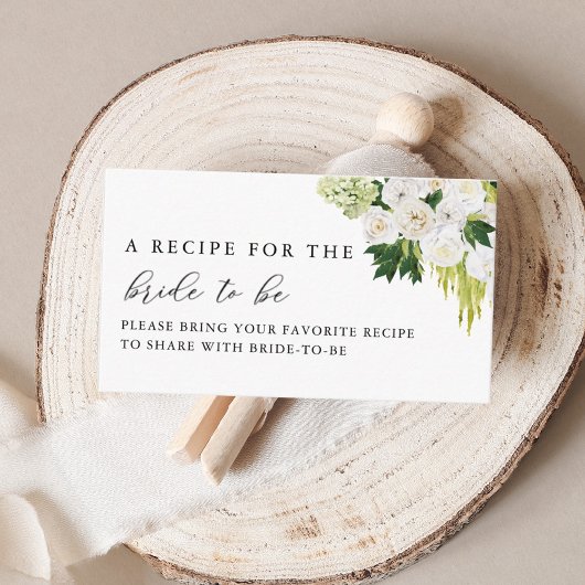 Carte D'accompagnement Summer Greenery Fête des mariées Partager Une Rece