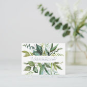 Carte D'accompagnement Summer Greenery Site Mariage RSVP (Debout devant)