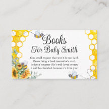 Sunflower Bee Livres Pour Billet Bébé