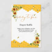 Carte D'accompagnement Sunflower Honeycomb Baby shower de la mère à l'abe (Devant)