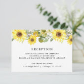 Carte D'accompagnement  Sunflower mariages (Debout devant)