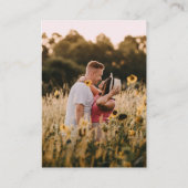 Carte D'accompagnement Sunflower Roses Wedding QR Code RSVP (Dos)