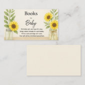 Carte D'accompagnement Sunflower & Sage Rustic Book for Baby Card (Devant / Derrière)
