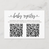 Carte D'accompagnement Sunflower Sunshine Fall Baby Shower QR Code (Devant)