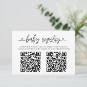 Carte D'accompagnement Sunflower Sunshine Fall Baby Shower QR Code (Debout devant)