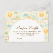 Carte D'accompagnement Sunny Coastal Beach Diapper Raffle (Devant)