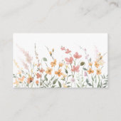 Carte D'accompagnement Sunny Fleur sauvage Mariage Site Web Gradient ID10 (Dos)