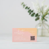 Carte D'accompagnement Sunny Fleur sauvage Mariage Site Web Gradient ID10 (Debout devant)