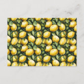 Carte D'accompagnement Sunny Lemon Mariage (Dos)