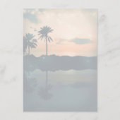 Carte D'accompagnement Sunset Beach Wedding Détails - Information (Dos)