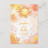 Carte D'accompagnement Sunshine Genre Neutre Boho Sun Diapper Raffle (Devant)
