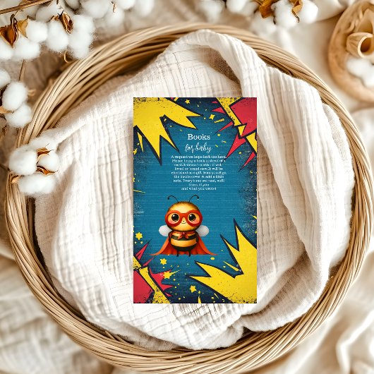 Carte D'accompagnement Superhero Animals Boy Baby shower Books for Baby