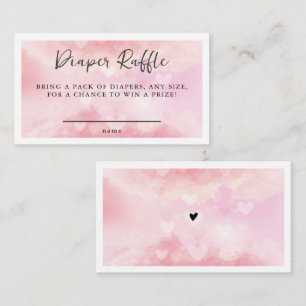Carte D'accompagnement Sur Cloud Neuf Dreamy Baby shower d'aquarelle rose