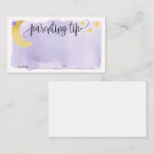 Carte D'accompagnement Sur la Lune, Pot à Pourboire de Conseil de Parenta (Devant / Derrière)