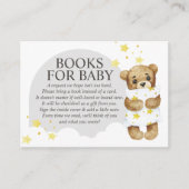 Carte D'accompagnement Sur la Lune Teddy Bear Grey Livres pour bébé (Devant)