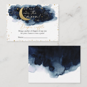 Carte D'accompagnement Sur le Baby shower de billet de rabat de la lune