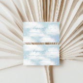 Carte D'accompagnement Sur le nuage neuf nuages rêvés Blue Diaper tombole