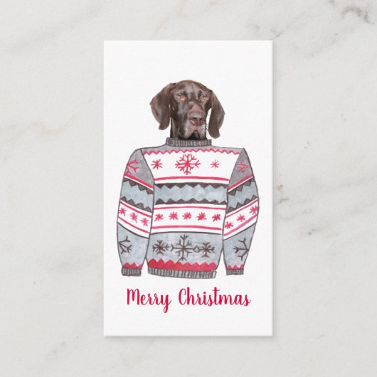 Carte D'accompagnement Sweater Glossy Grizzly Ugly Christmas (Devant)