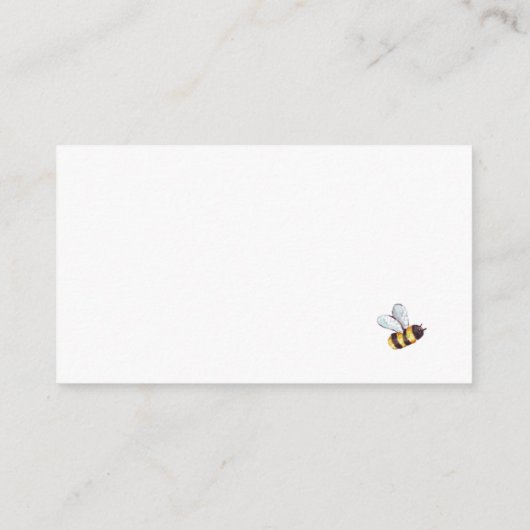 Carte D'accompagnement Sweet As Can Bee Honeycomb Gueting Game Card (Dos)