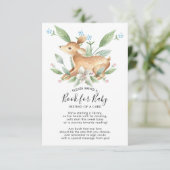 Carte D'accompagnement Sweet Baby Deer Book for Baby Card (Debout devant)